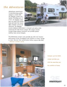 2004 ALP Adventurer Truck Campers Brochure page 13