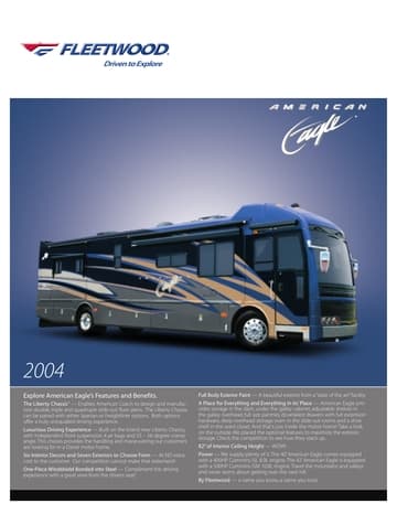 2004 American Coach American Eagle Brochure