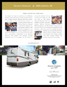 2004 Holiday Rambler Admiral SE Brochure page 10