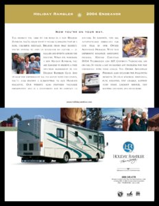 2004 Holiday Rambler Endeavor Brochure page 12