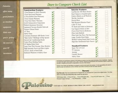2004 Palomino Ultra-Lite Travel Trailers And Fifth Wheels Brochure page 8