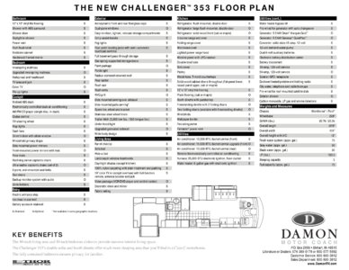 2004 Thor Challenger 353 Floor Plan Brochure page 2
