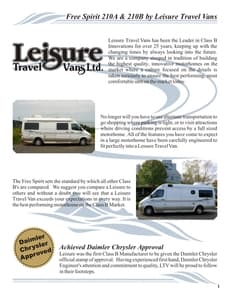 2004 Triple E RV Free Spirit Brochure page 3