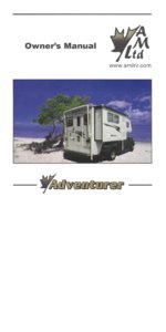 2005 ALP Adventurer Truck Campers Owner's Manual page 1