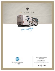 2005 Holiday Rambler Endeavor Brochure page 20