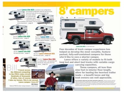 2005 Lance Truck Campers Brochure page 7