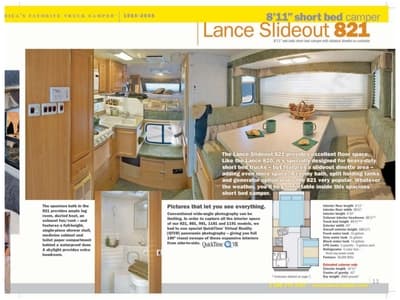 2005 Lance Truck Campers Brochure page 11