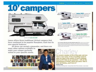 2005 Lance Truck Campers Brochure page 16