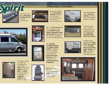 2005 Leisure Travel Vans Free Spirit Brochure page 5
