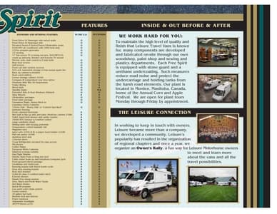 2005 Leisure Travel Vans Free Spirit Brochure page 8