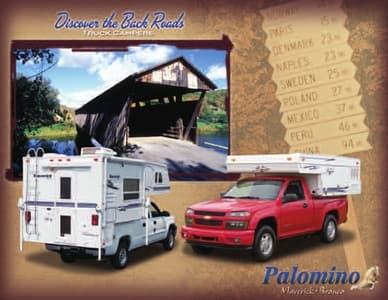 2005 Palomino Truck Campers Brochure page 1