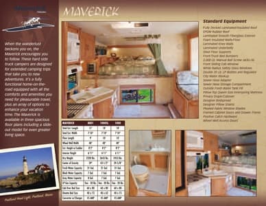2005 Palomino Truck Campers Brochure page 4