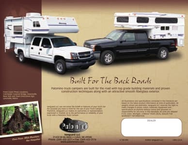 2005 Palomino Truck Campers Brochure page 8