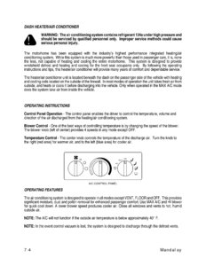 2005 Thor Mandalay Owner's Manual Brochure page 63