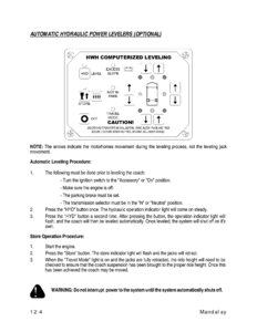 2005 Thor Mandalay Owner's Manual Brochure page 105