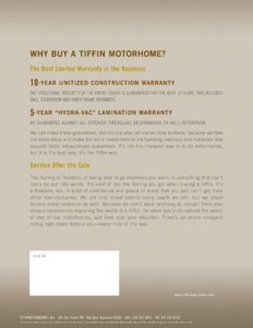 2005 Tiffin Phaeton Brochure page 16