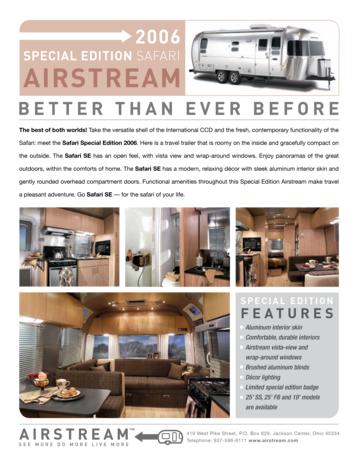 2006 Airstream Safari Special Edition Brochure