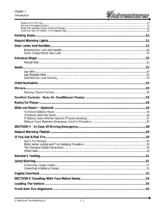 2006 ALP Adventurer Motor Home Owner's Manual page 3