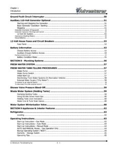 2006 ALP Adventurer Motor Home Owner's Manual page 5
