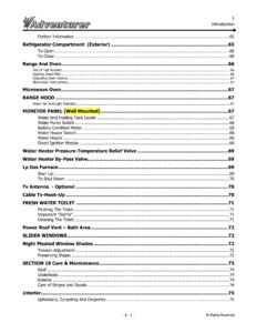 2006 ALP Adventurer Motor Home Owner's Manual page 6