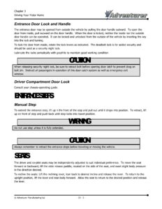 2006 ALP Adventurer Motor Home Owner's Manual page 23