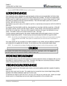 2006 ALP Adventurer Motor Home Owner's Manual page 35