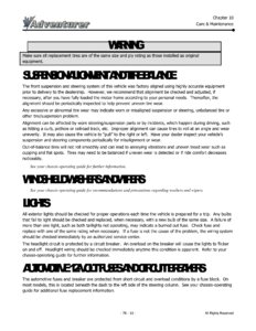 2006 ALP Adventurer Motor Home Owner's Manual page 78