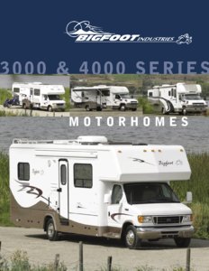 2006 Bigfoot 3000 And 4000 Series Motorhomes Brochure page 1