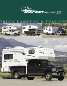 2006 Bigfoot Truck Campers Trailers Brochure page 1