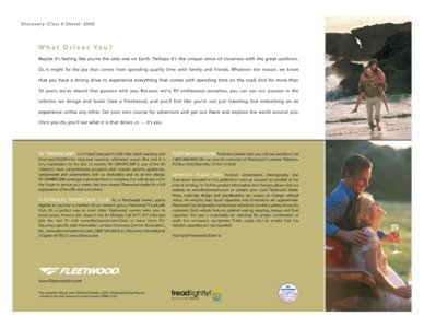 2006 Fleetwood Discovery Brochure page 12