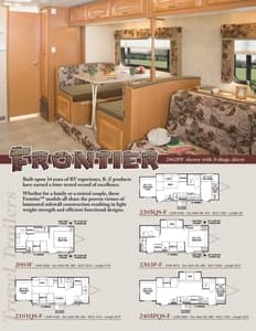 2006 KZ RV Frontier Brochure page 2