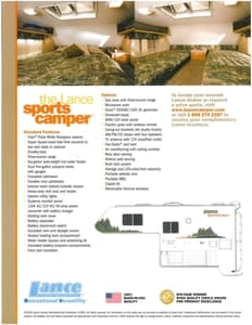 2006 Lance Truck Campers Brochure page 20