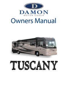 2006 Thor Damon Tuscany Owner's Manual Brochure page 1