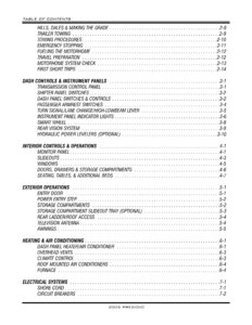 2006 Thor Presidio Rv Owner's Manual Brochure page 10