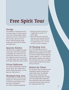 2006 Triple E RV Free Spirit Brochure page 5