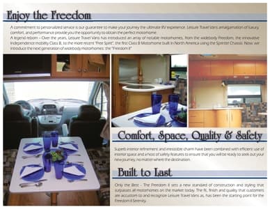 2006 Triple E RV Freedom II Brochure page 3