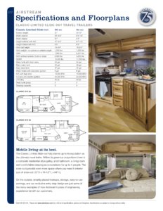 2007 Airstream Classic Limited Slide Out Brochure page 2