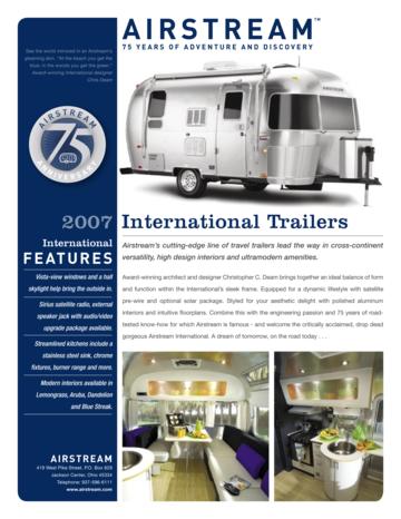 2007 Airstream International Brochure