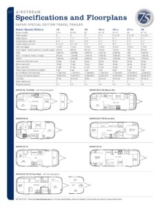 2007 Airstream Safari Special Edition Brochure page 2