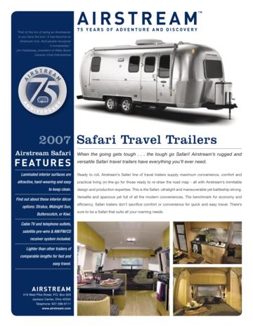 2007 Airstream Safari Brochure