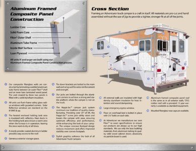 2007 ALP Adventurer Truck Campers Brochure page 3