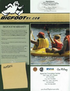2007 Bigfoot Travel Trailers Brochure page 20