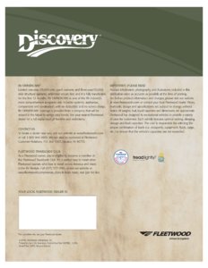2007 Fleetwood Discovery Brochure page 20