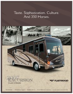 2007 Fleetwood Excursion Brochure page 1