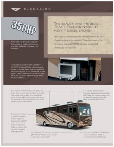 2007 Fleetwood Excursion Brochure page 10