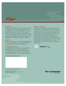 2007 Fleetwood Flair Brochure page 12