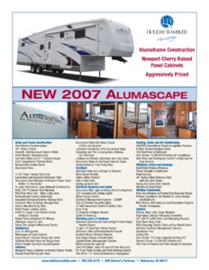 2007 Holiday Rambler Alumascape Brochure page 1