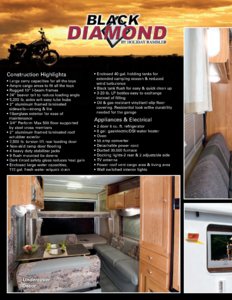 2007 Holiday Rambler Black Diamond Brochure page 2