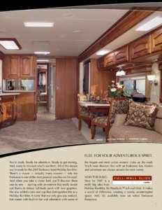 2007 Holiday Rambler Endeavor Brochure page 3