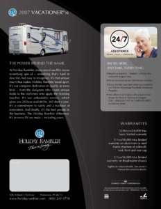 2007 Holiday Rambler Vacationer Diesel Brochure page 16